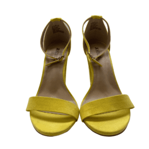 Justfab: Women's High Heels / Makemba / Yellow / Open Toe / Size 9