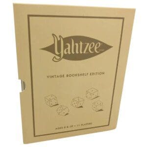 Hasbro Yahtzee Game / Vitnage Bookshelf Edition / Classic Dice Game
