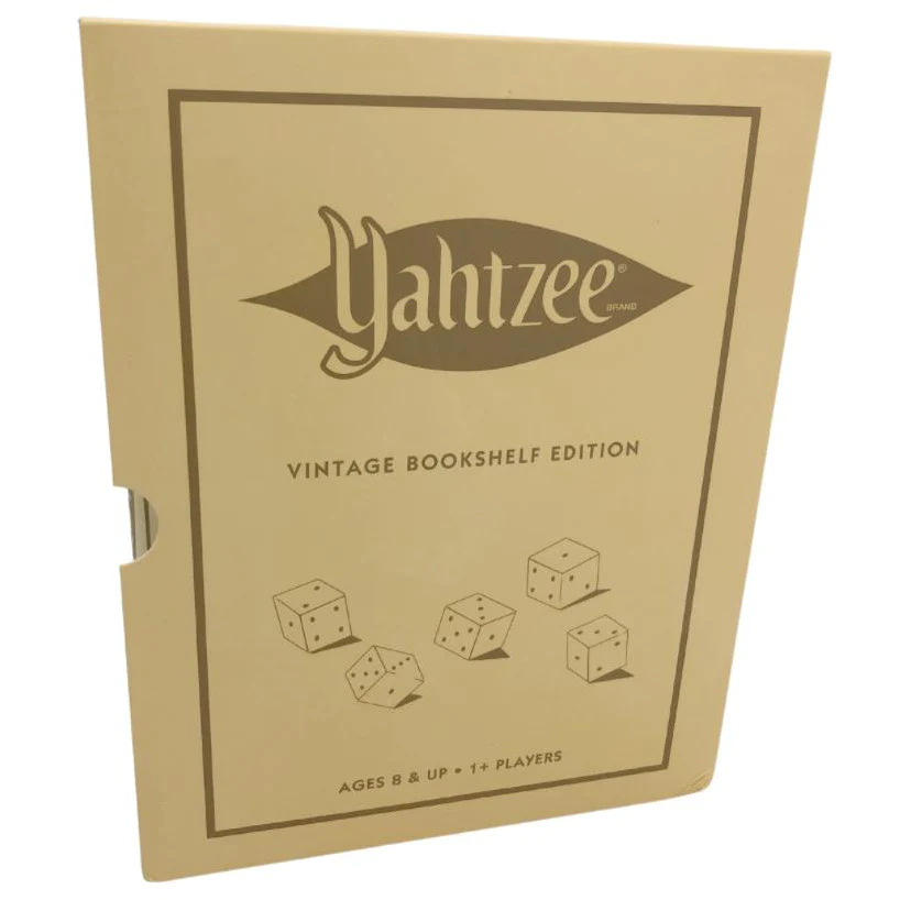 Yahtzee Vintage Bookshelf Edition Family Board Game CanadaWide Yahtzee vintage bookshelf edition family board game canadawide