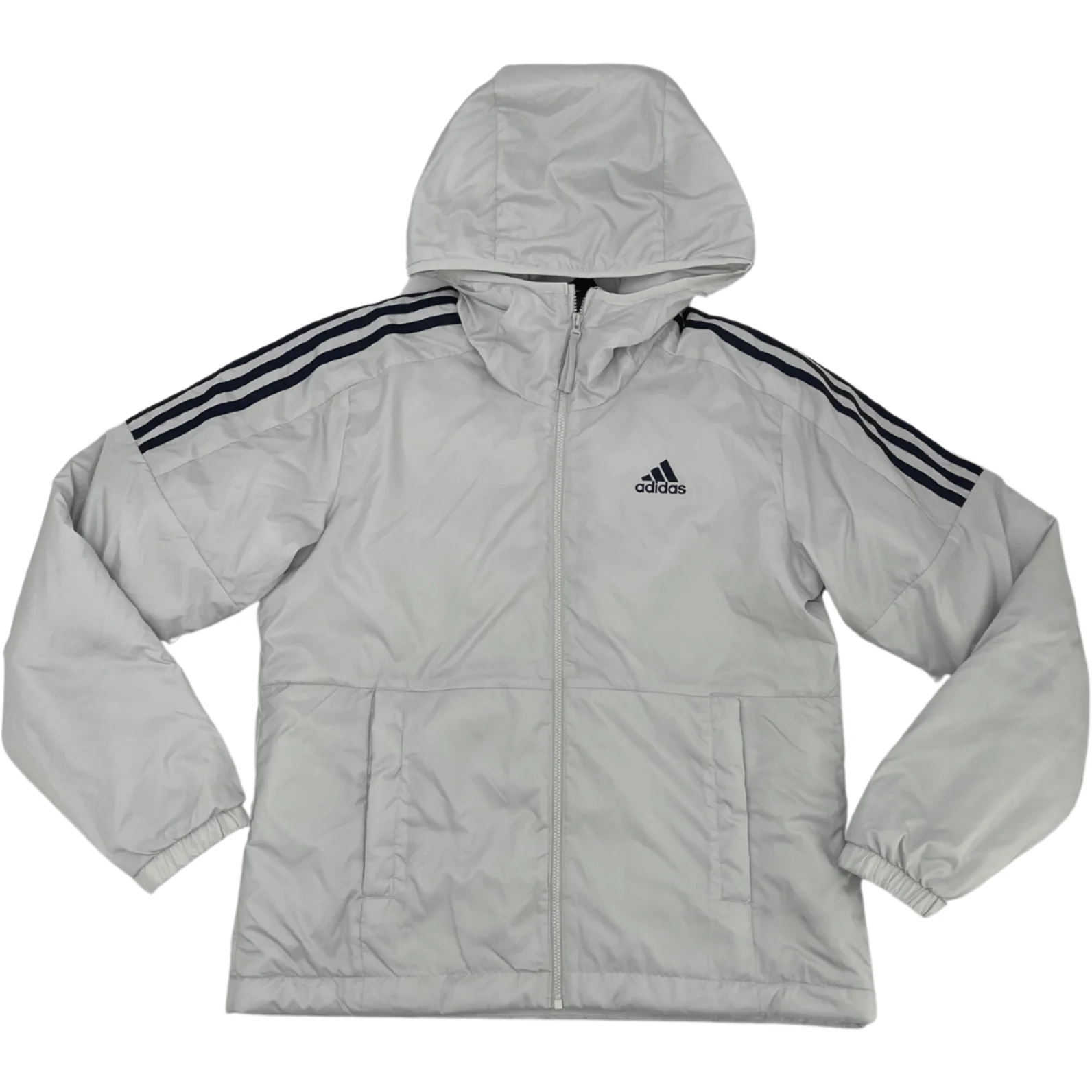 Adidas Women's Jacket / Off-White with Navy / Fall Jacket / Size S