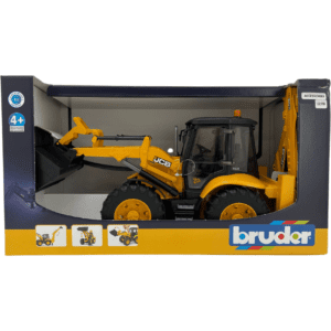 Bruder Backhoe Construction Toy / JCB 5CX Backhoe / Heavy Equipment Toy / Yellow & Black **DEALS**