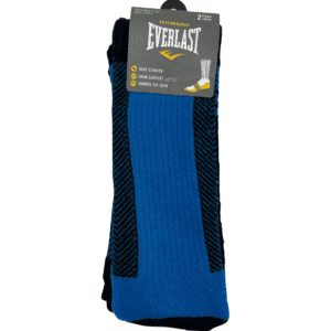 Everlast Men's Crew Socks / 2 Pack / Performance Socks / Size 7-12 / Various Colours