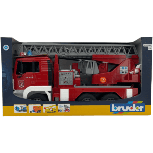 Bruder Fire Truck Toy / Emergency Response Vehicle Toy / Light and Sound / Red Fire Engine