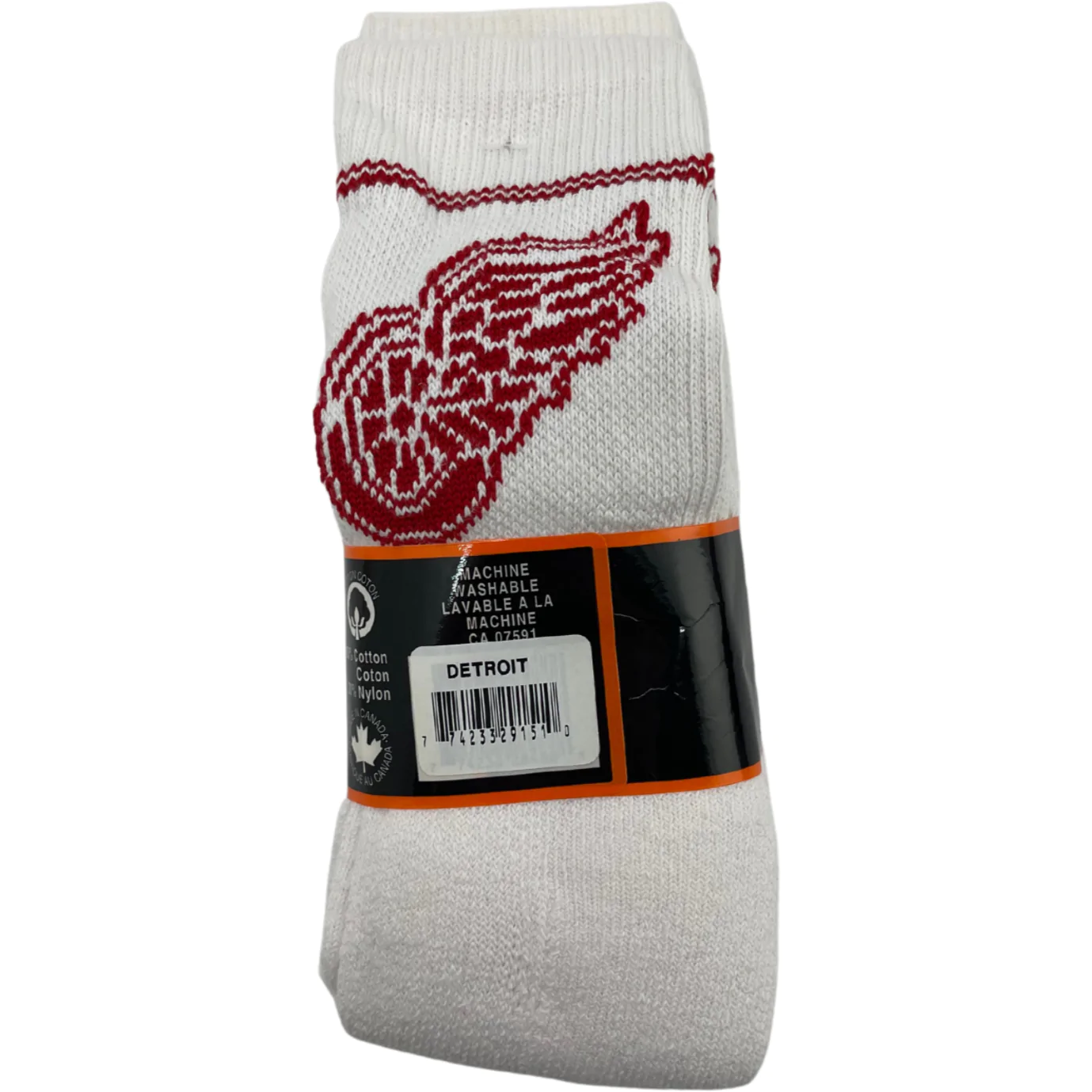 NHL Boy's Sport Socks / Detroit Red Wings / 3 Pack / Size 8-10 / Various Colours