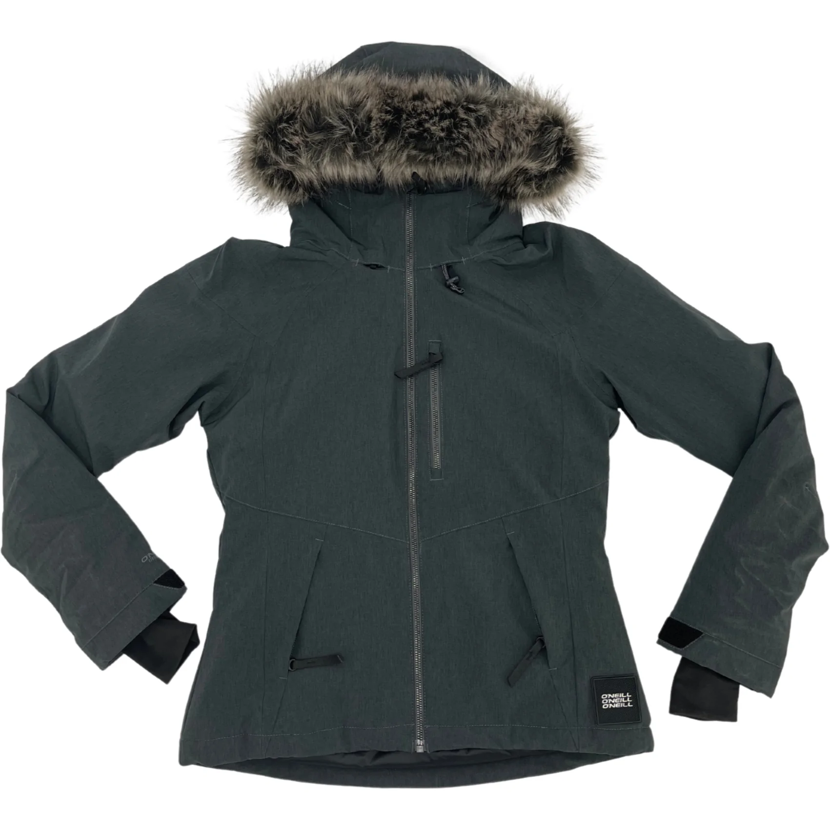 O'Neill Women's Winter Jacket / Charcoal / Ladies Ski Jacket / Size XS