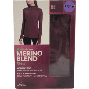 Paradox Women's Performance Long Sleeve Top / Rose / Base Layer / Size XS