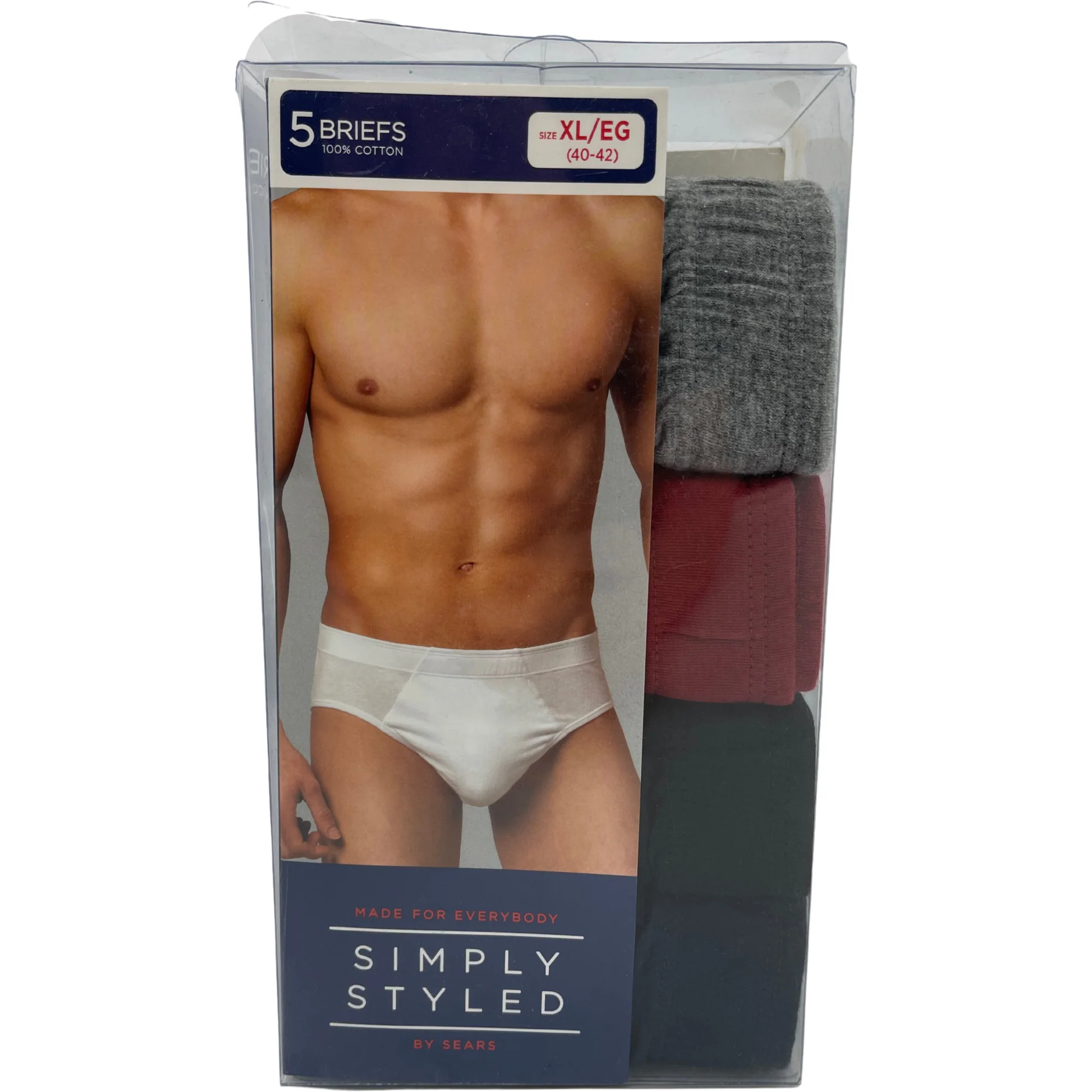 Simply Styled Men's Briefs / Men's Underwear / 4 Pack / Multicolour / Size XL