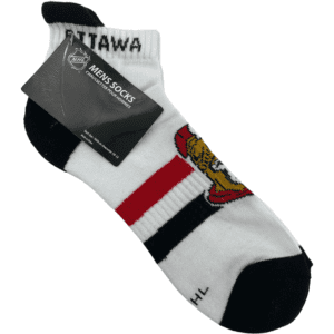NHL Men's Socks / Ottawa Senators / Ankle Socks / Modern Logo / Sock Size 10-13
