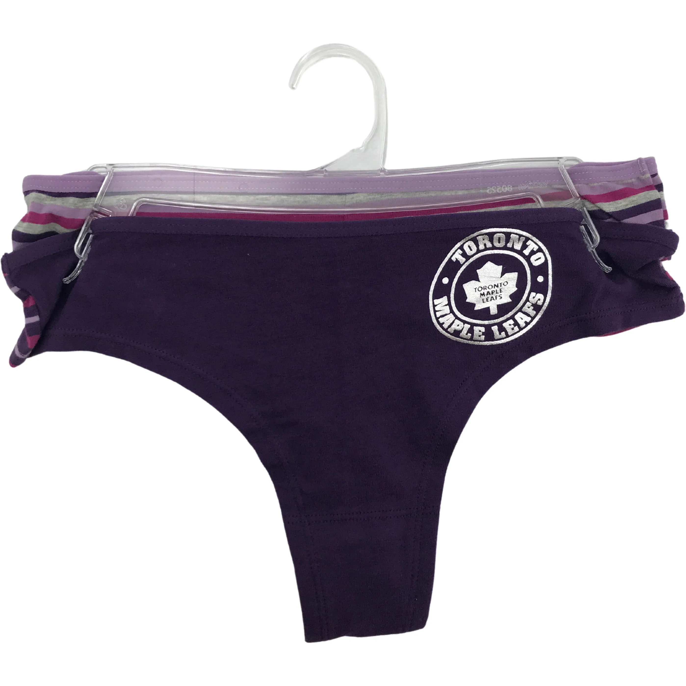 NHL Toronto Maple Leafs Thong Underwear / Purple / 2 Pack / Panties / Hockey NHL