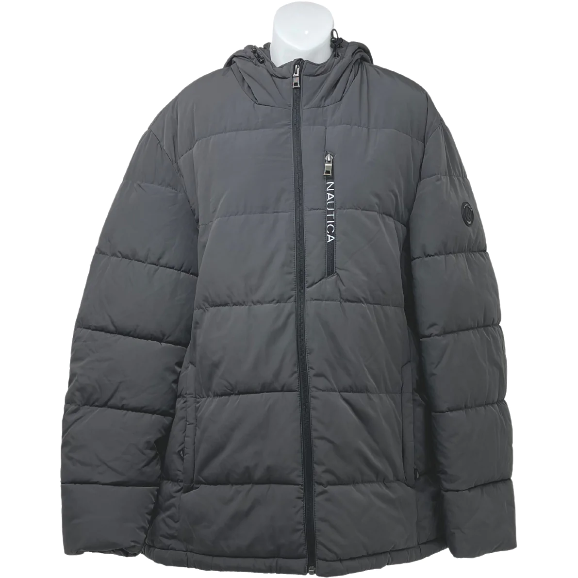Nautica Men's Winter Jacket / Grey / Water Resistant / Size XL **No Tags**