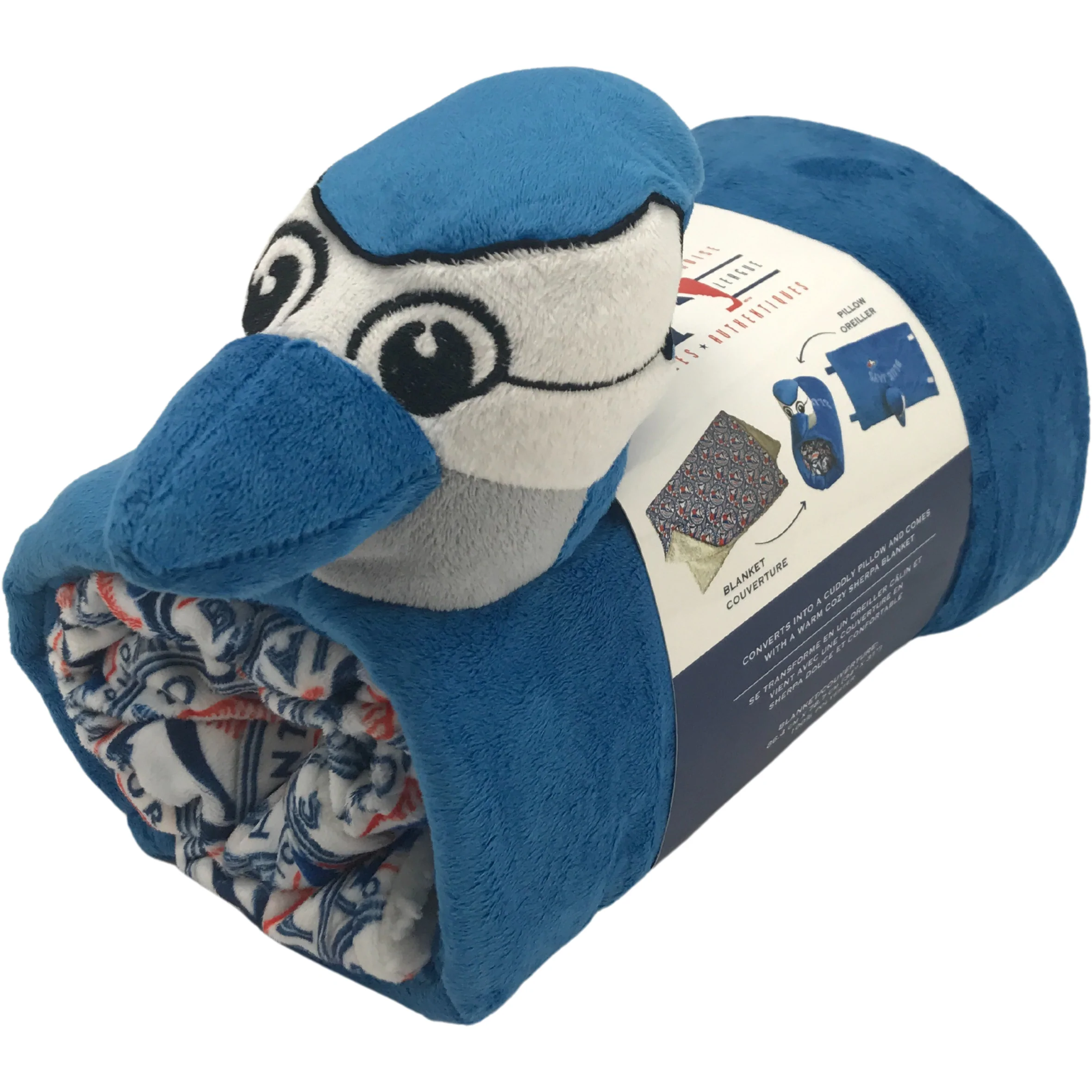 MLB Toronto Blue Jays Toddler Throw Blanket & Pillow / 2 Piece Set
