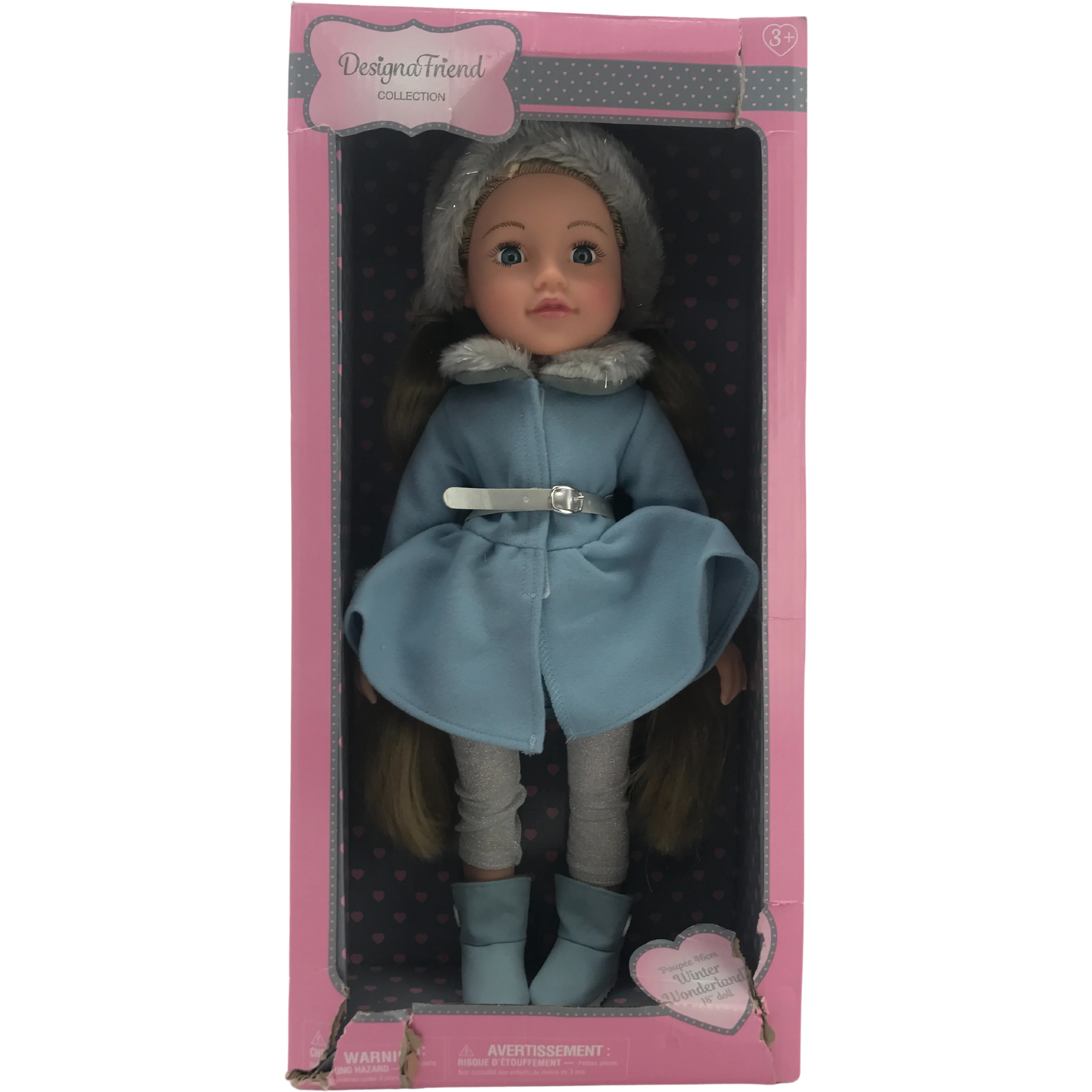 Designa Friend Winter Wonderland Doll / 18" Doll / Blue Dress **DEALS**