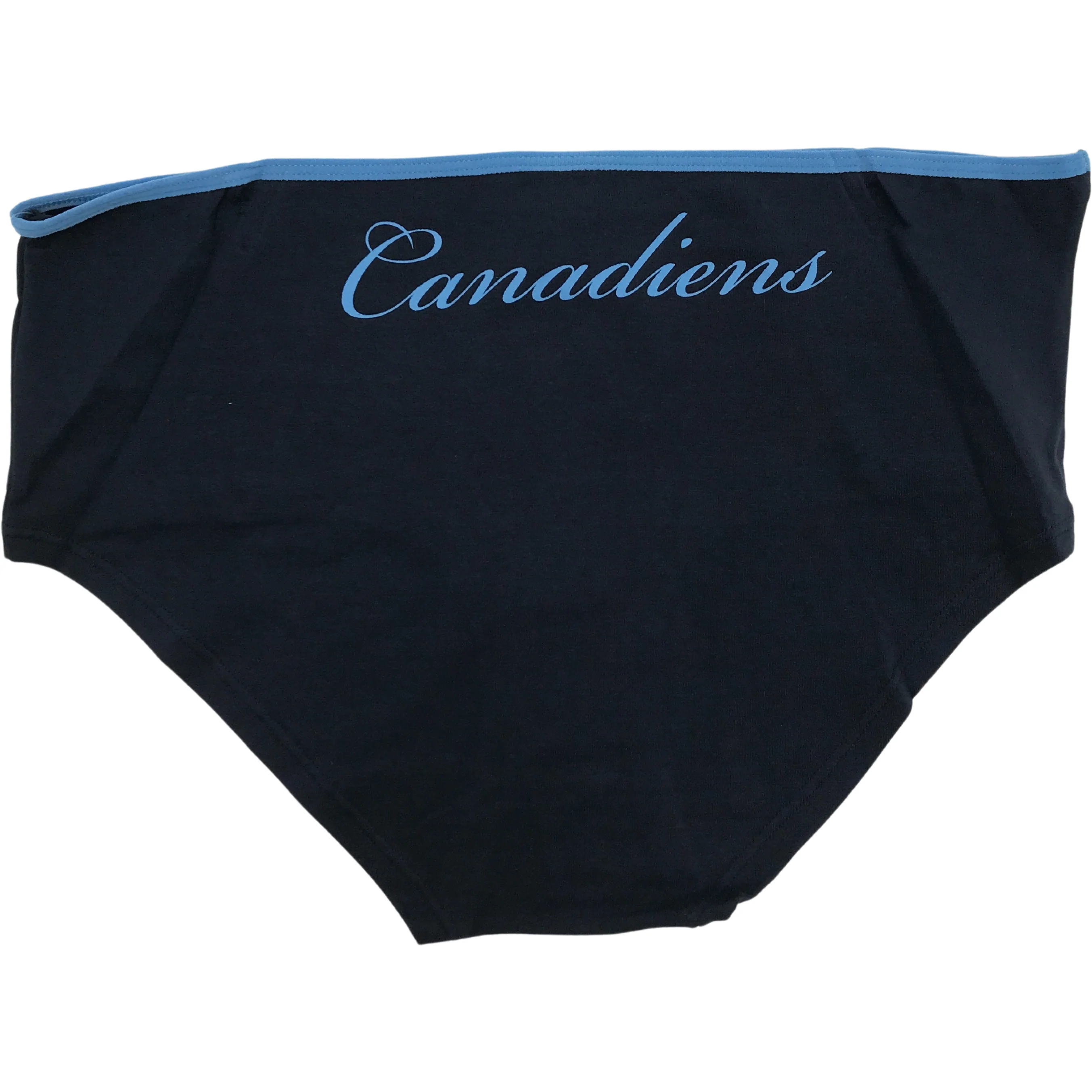 NHL Montreal Canadians Ladies Boycut Underwear / Various Sizes / 2 pack / Panties / 2 Toned Blue / Montreal Canadians Logo