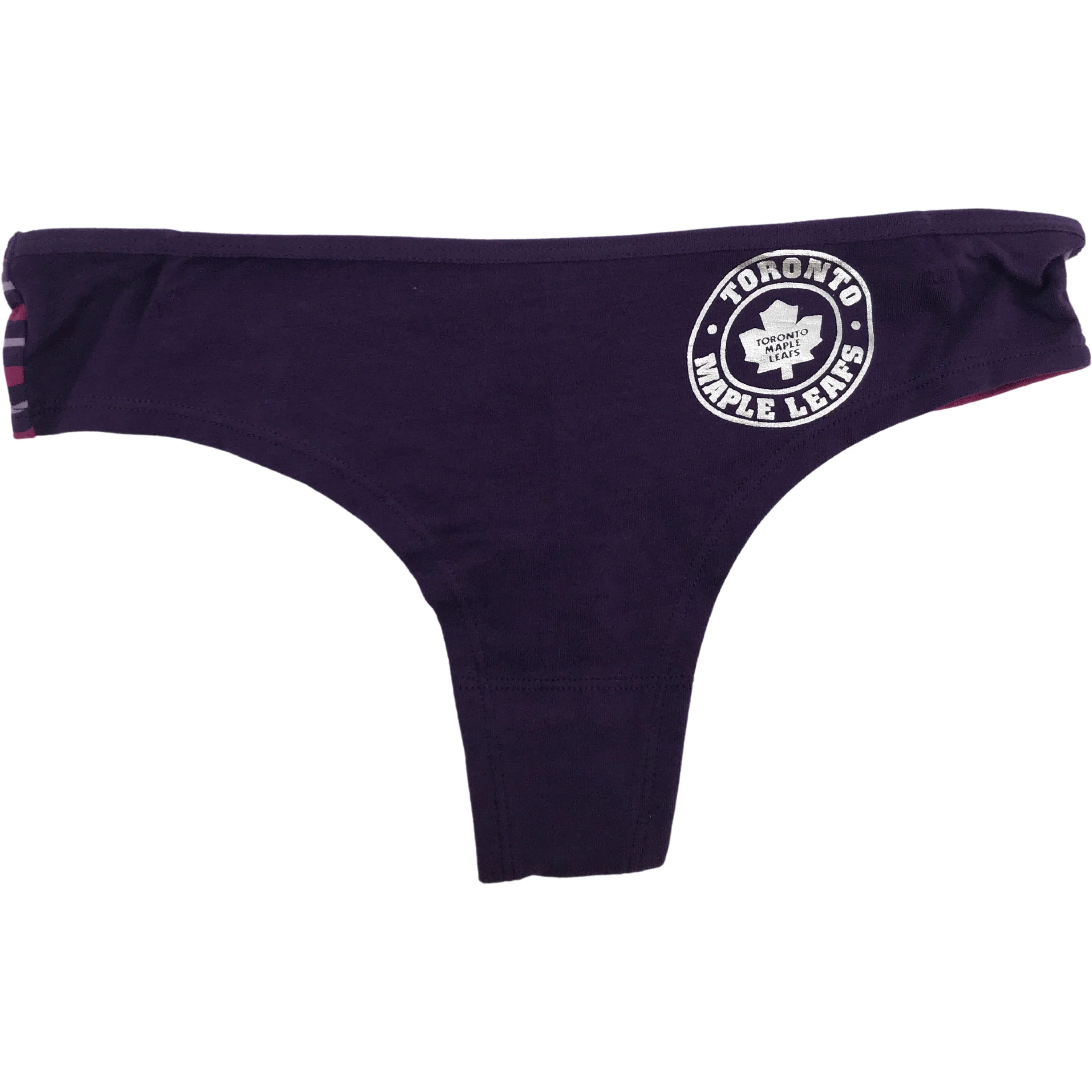 NHL Toronto Maple Leafs Thong Underwear / Purple / 2 Pack / Panties / Hockey NHL