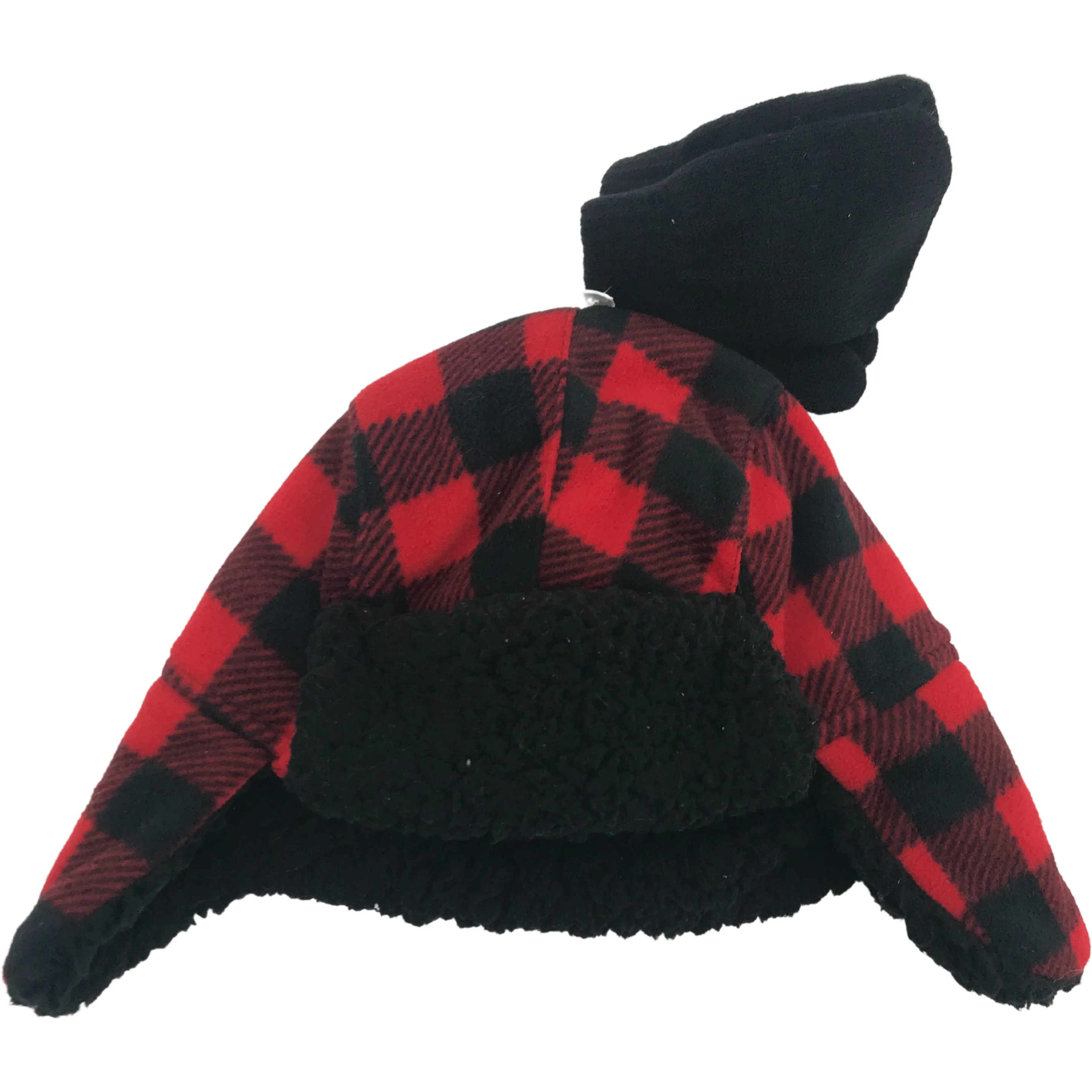 Children's Winter Hat & Glove Set / Red Plaid / Lightweight Mittens / Various Sizes
