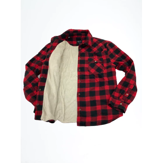 Jachs Girlfriend Women’s Button-Up Shirt / Red Plaid / Various Sizes