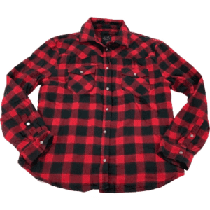 Jachs Girlfriend Women’s Button-Up Shirt / Red Plaid / Various Sizes