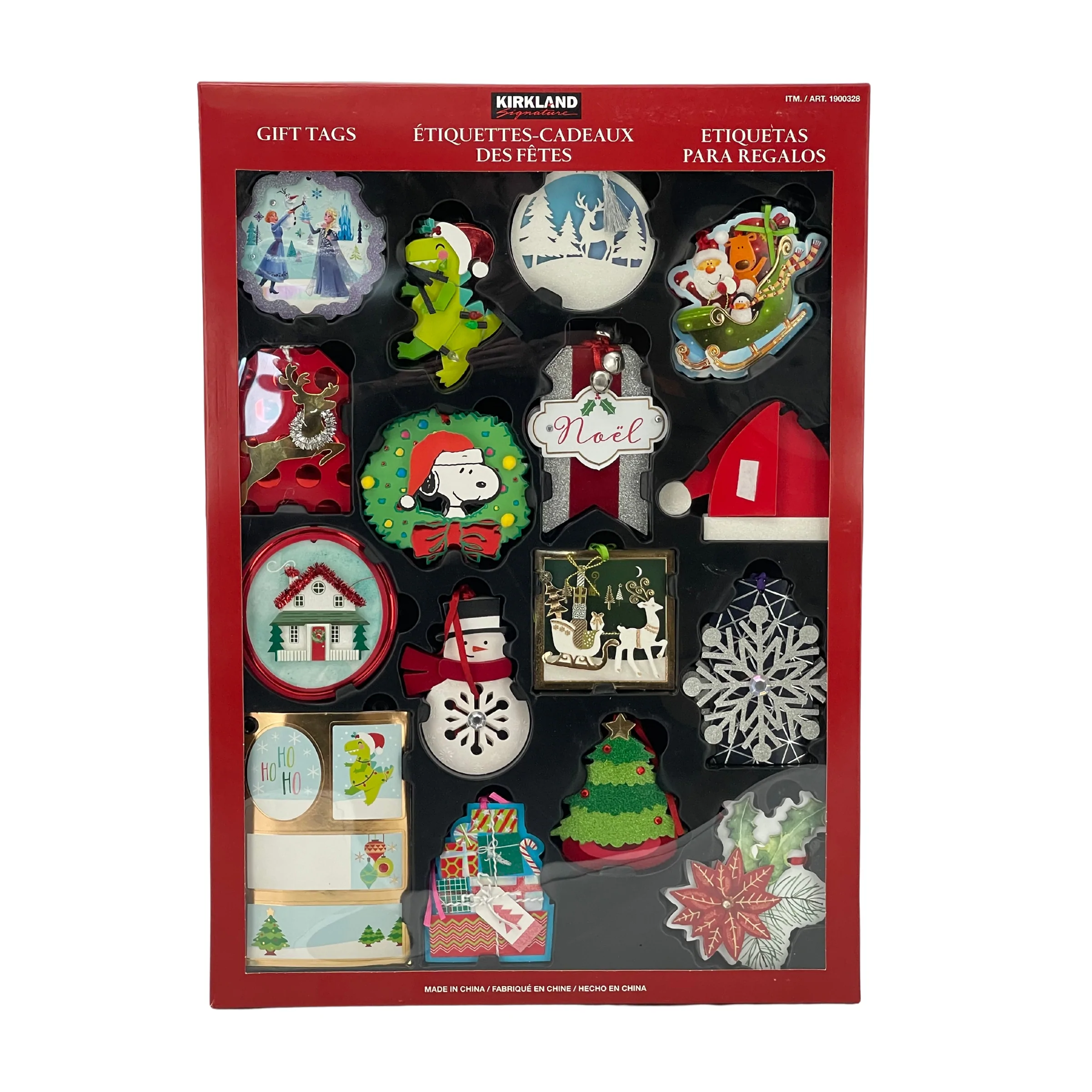 Kirkland Holiday Gift Tag Pack / 84 Piece Set / Christmas Present Tags / Disney & Peanuts