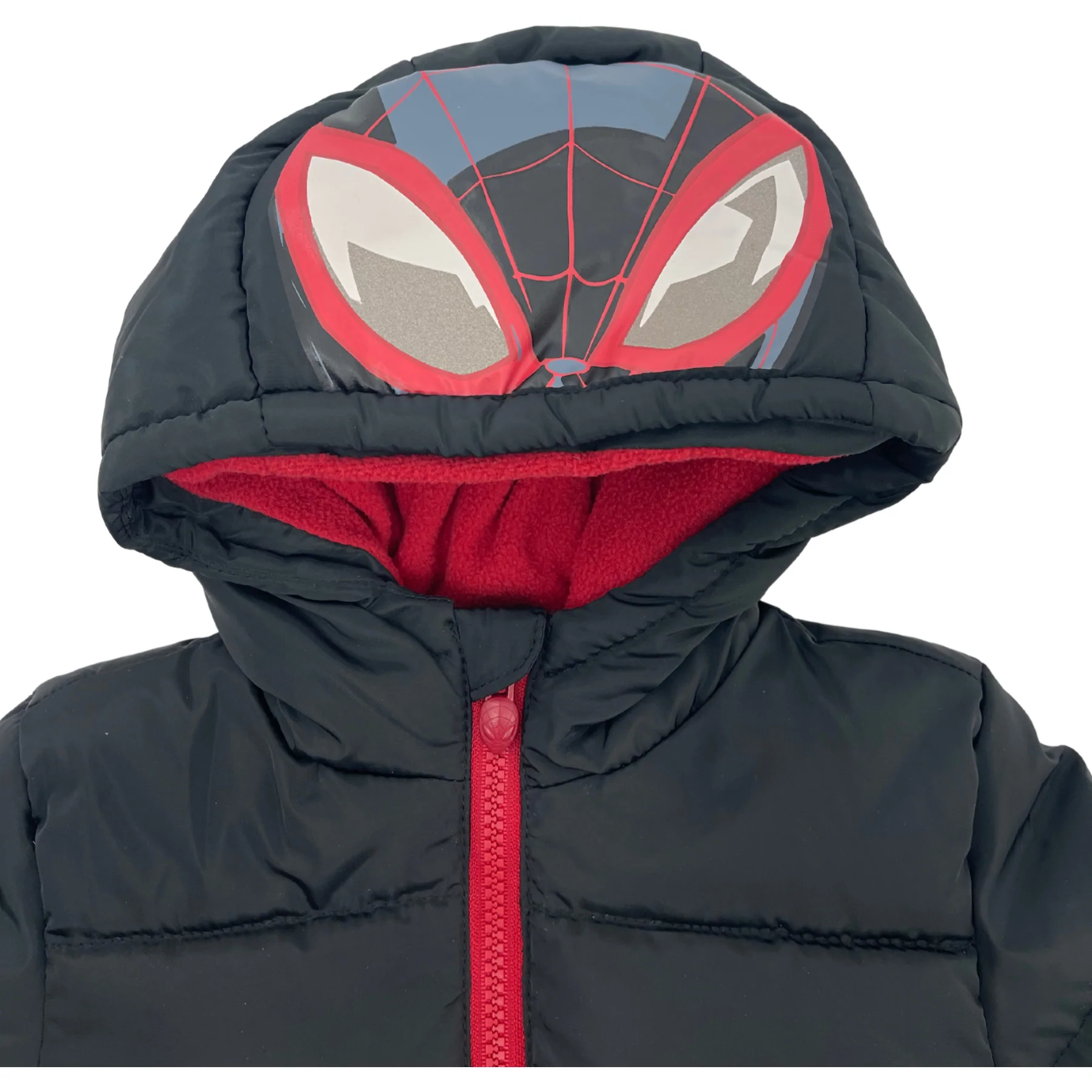Marvel Toddler Boy's Winter Jacket / Spider-Man Theme / Black & Red / Size 2T **No Tags**