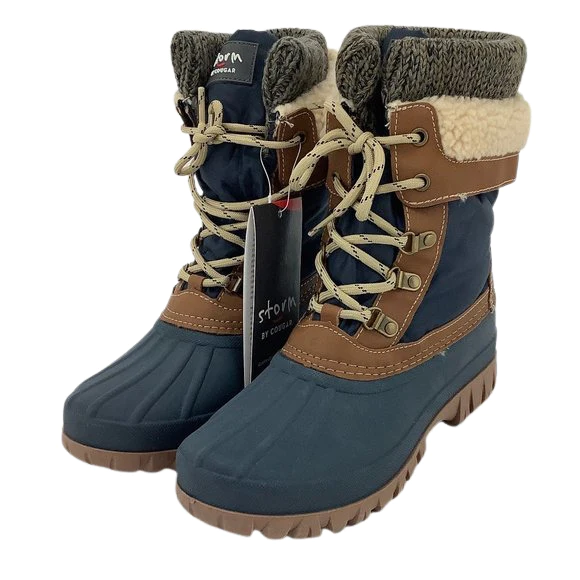 Storm by Cougar Women's Winter Boots / Tan & Navy / Size 10