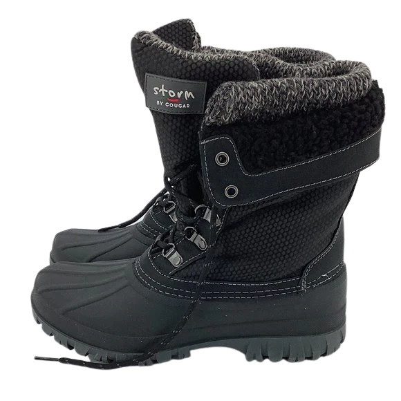 Storm by Cougar Women's Winter Boots / Black & Grey / Size 9 **WORN**