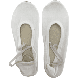 Johnny Brown Girl Ballet Slippers / Gym Slippers / White / Various Sizes