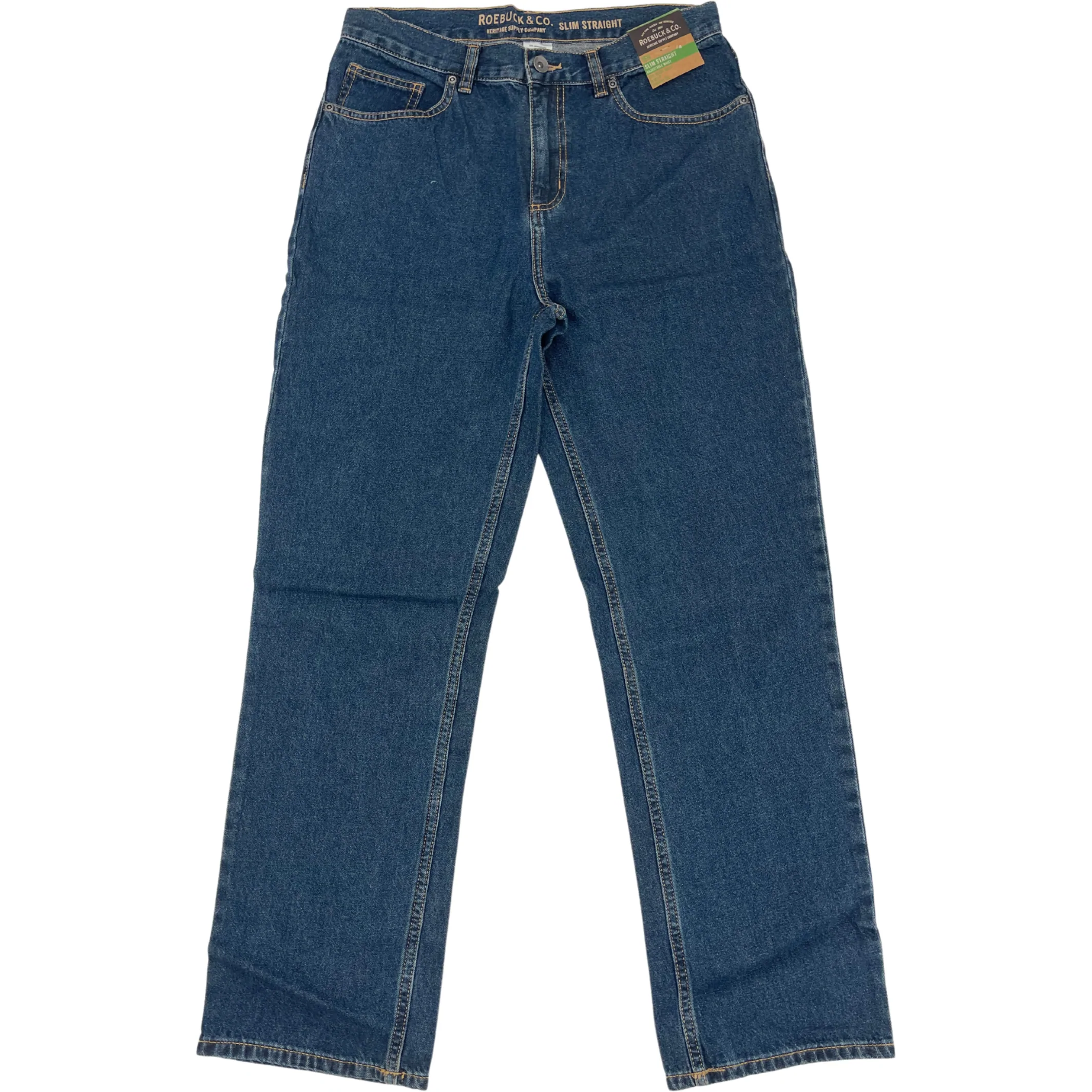 Roebuck & Co. Boy's Jeans / Slim Straight / Regular Wash / Adjustable Waist / Size 16H