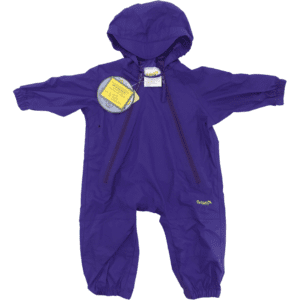 Splashy Toddler Rain Suit / Waterproof Rain Outfit / Purple / 6-12 Months
