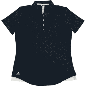 Adidas Women's Polo Shirt / Women's Golf Shirt / Black & White / Size Medium