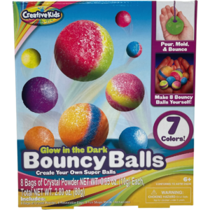 Creative Kids Bouncy Balls Kit / Create Your Own Glow in the Dark Bouncy Balls / DIY Craft