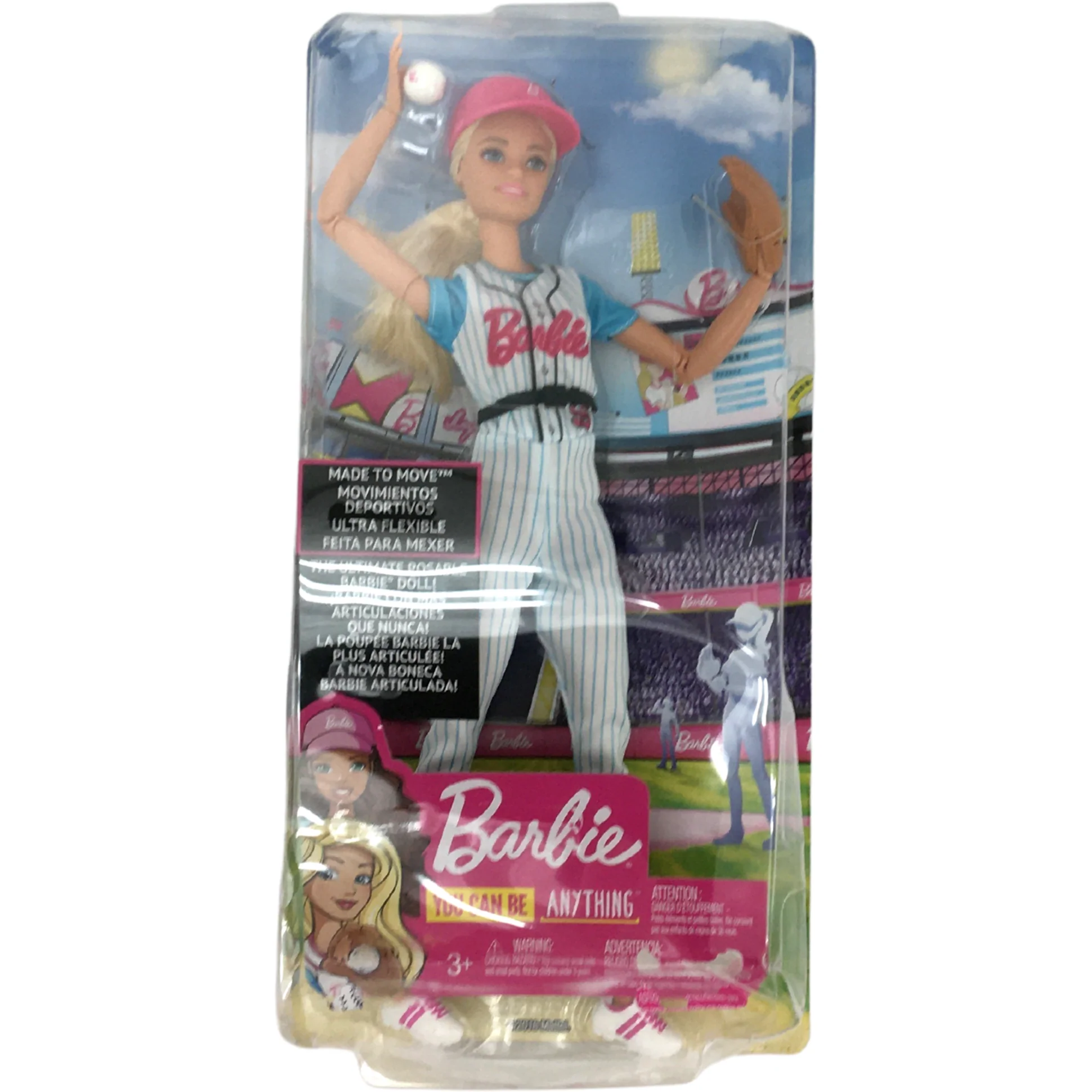 Barbie/ You Can Be Anything: Baseball Player/ Made to Move/ Age 3+