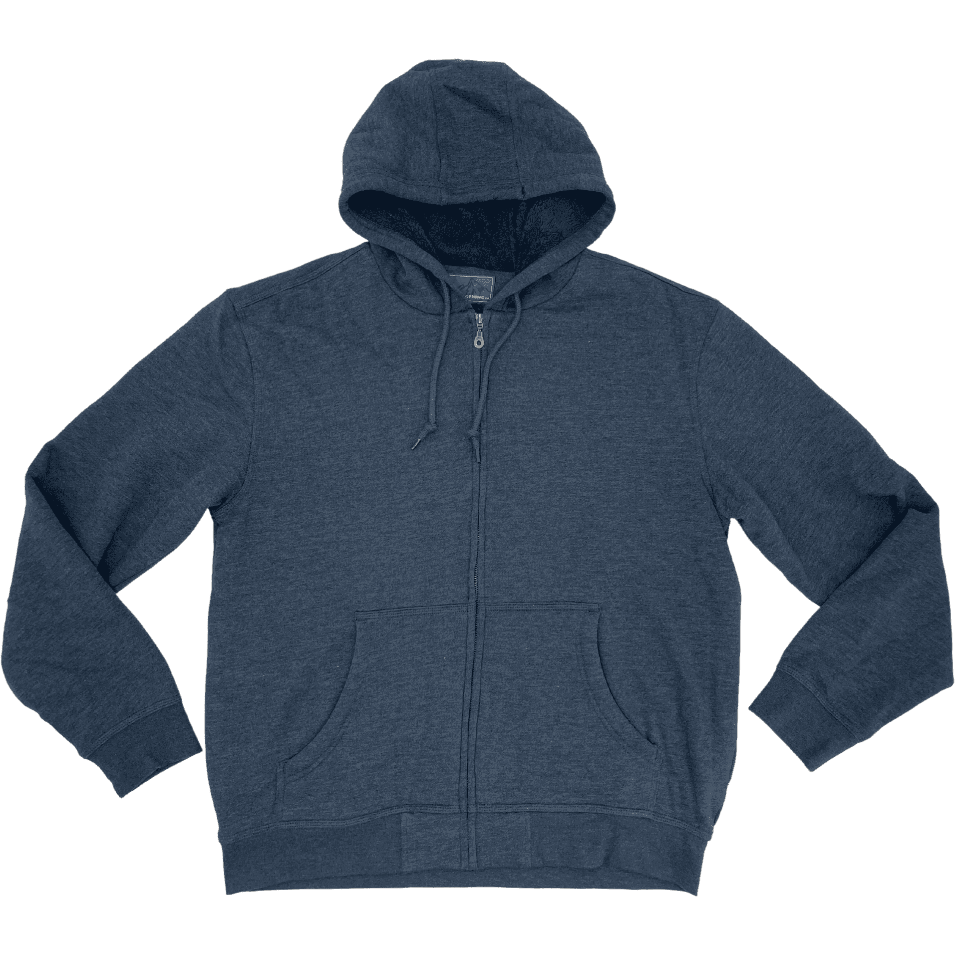 BC Clothing Men's Zip Up Sweater / Plush Lined Hoodie / Blue / Various Sizes