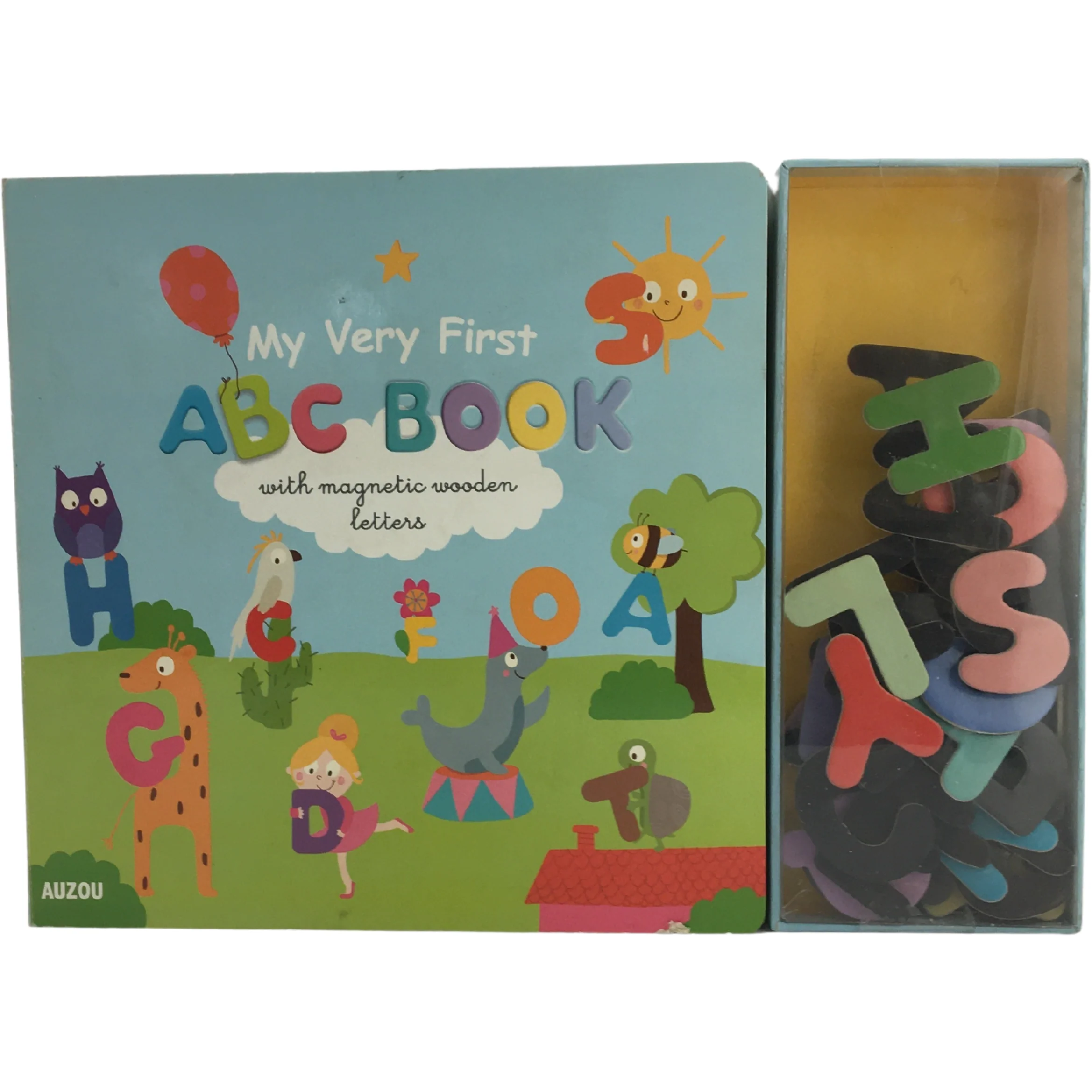 Auzou My Very First ABC Book with Magnetic Wooden Letters / 3 years +