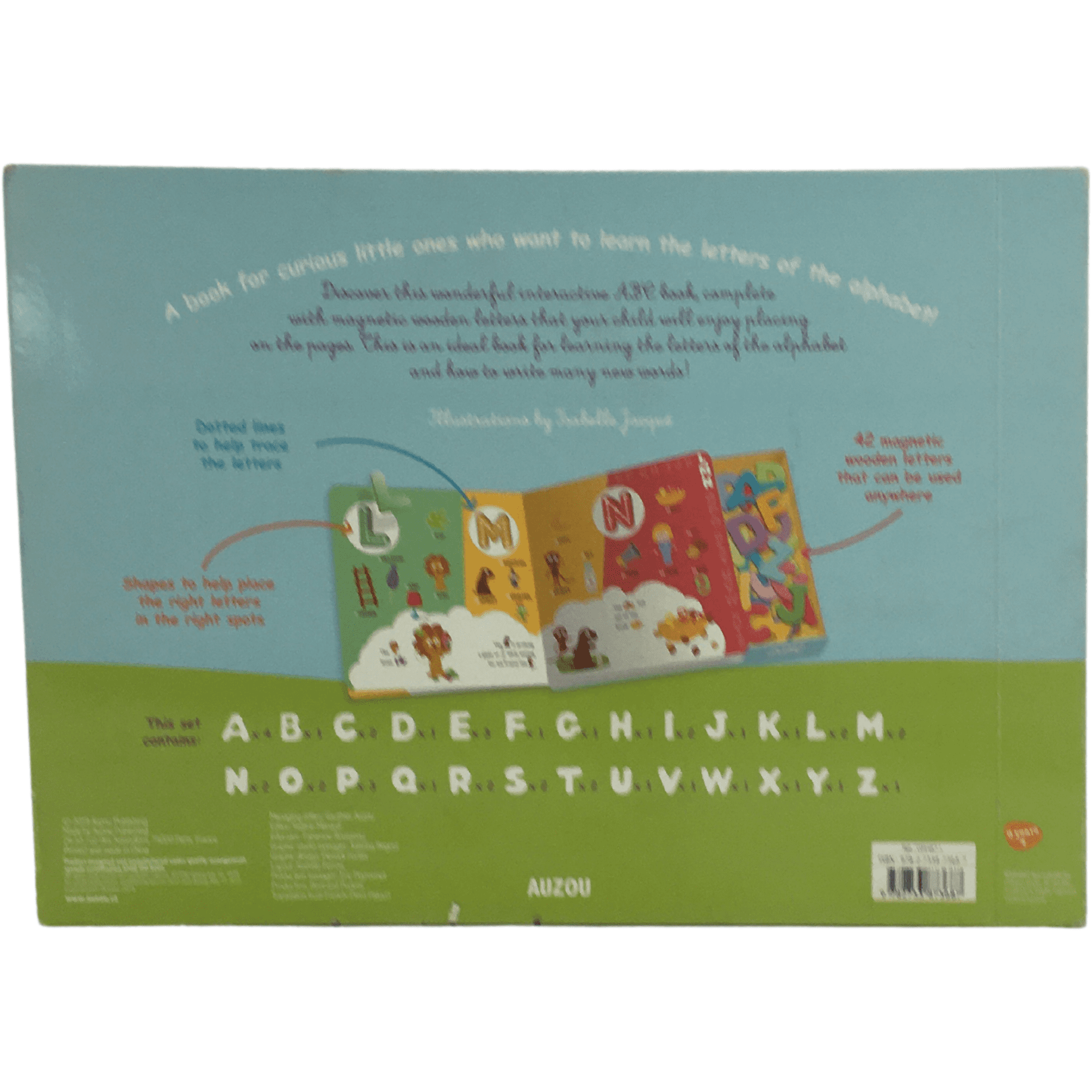 Auzou My Very First ABC Book with Magnetic Wooden Letters / 3 years +