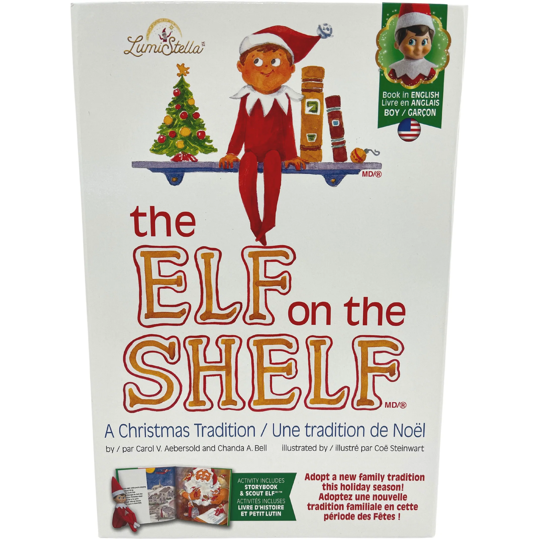 Lumi Stella The Elf On The Shelf Figure and Book Set: Boy Elf ...