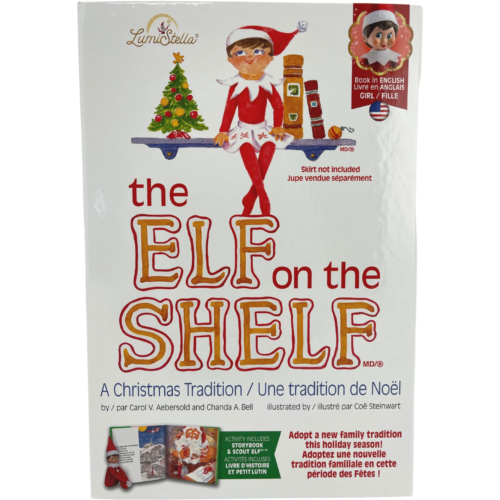 Lumi Stella Elf On The Shelf Figure and Book Set / Girl Elf / English Version