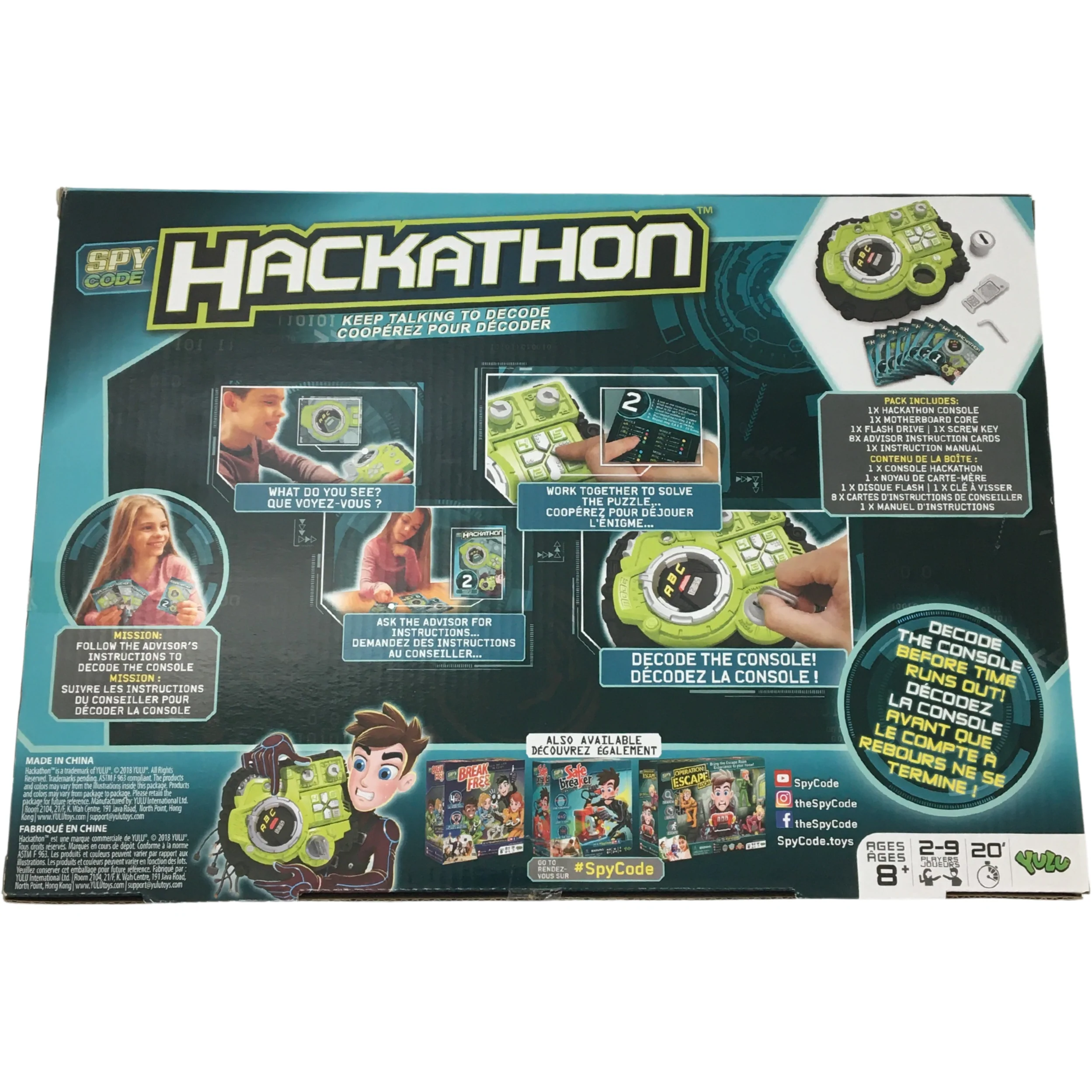Spy Code Hackathon Game / Family Game / Ages 8+