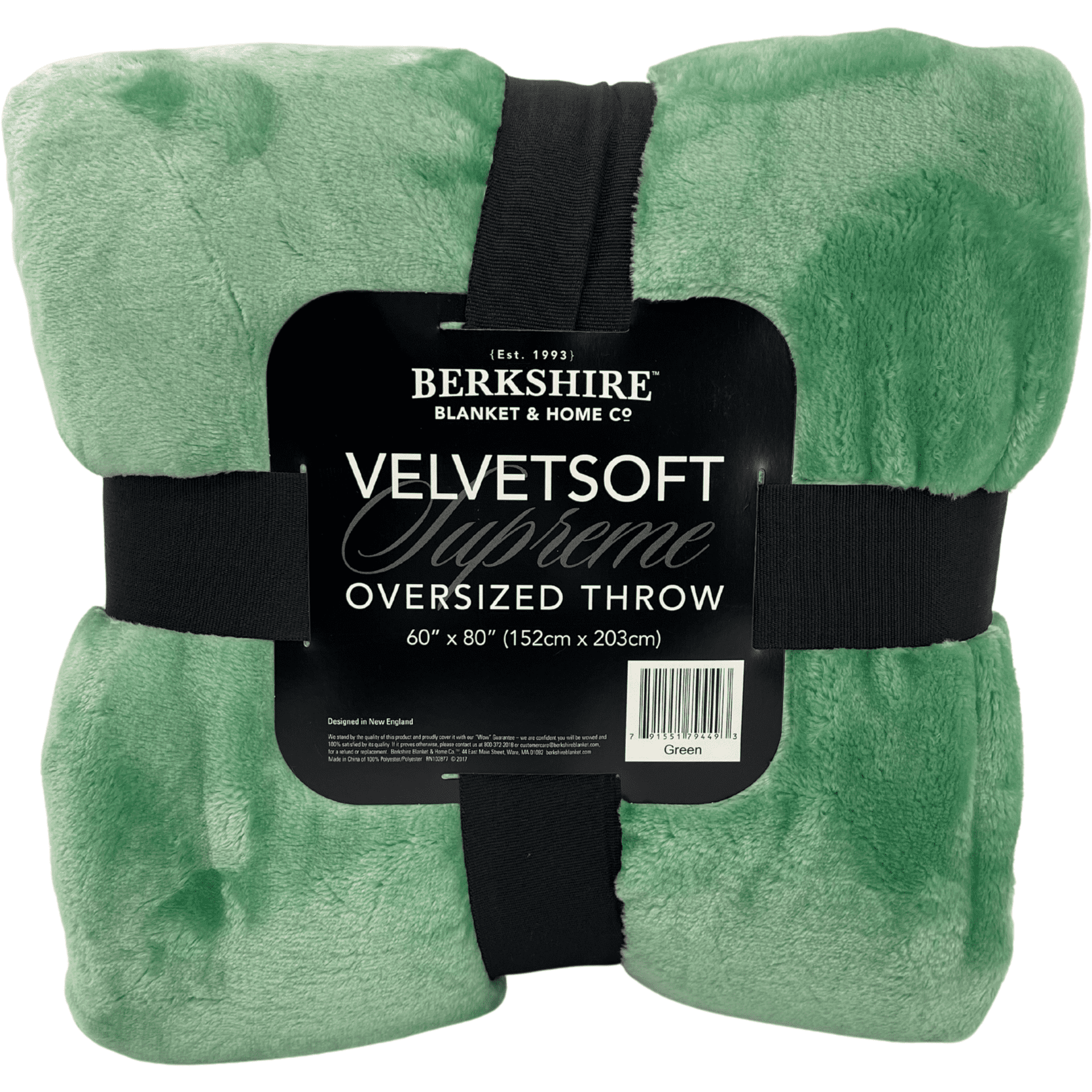 Berkshire VelvetSoft Supreme Throw Blanket / 60" x 80" / Couch Blanket / Plush / Various Colours