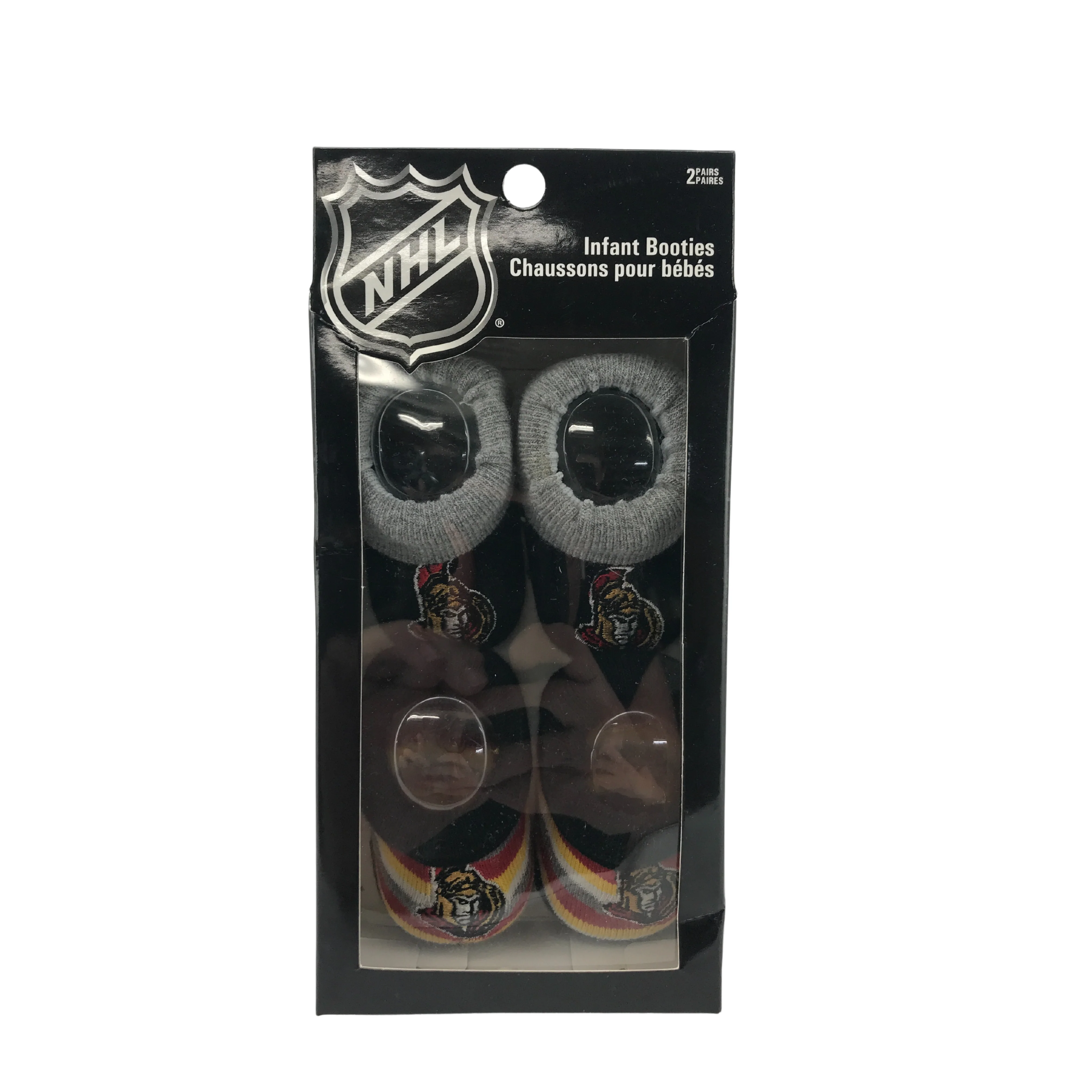 NHL Ottawa Senators Infant Socks / 2 Pack / 0-12 Months / NHL Infant Gear **Packaging Damage**