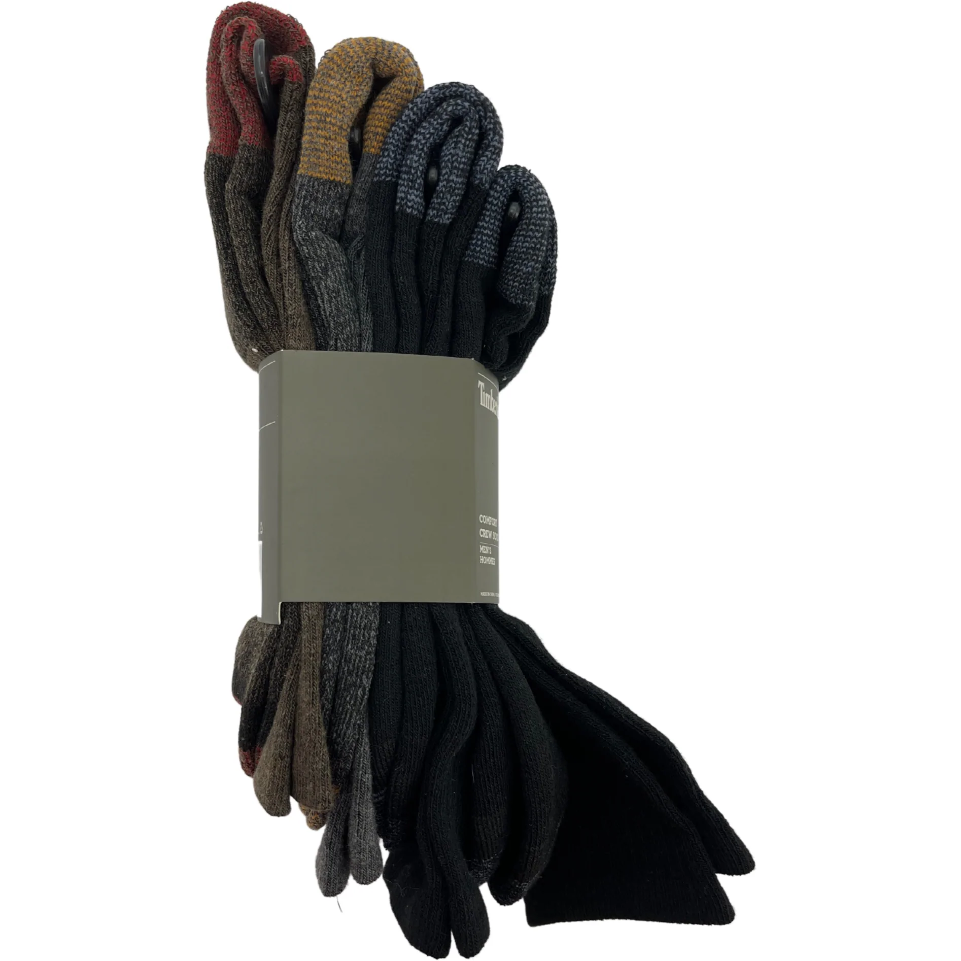 Timberland Men's Crew Socks / 4 Pairs / Multicolour / One Size
