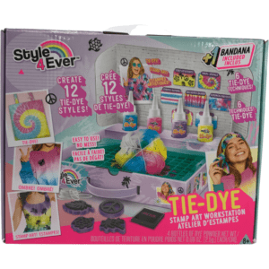 Tie- Dye Stamp Art Workstation / Tie- Dye Crafts / 12 Tie- Dye Styles / 6 Tie-Dye Techniques