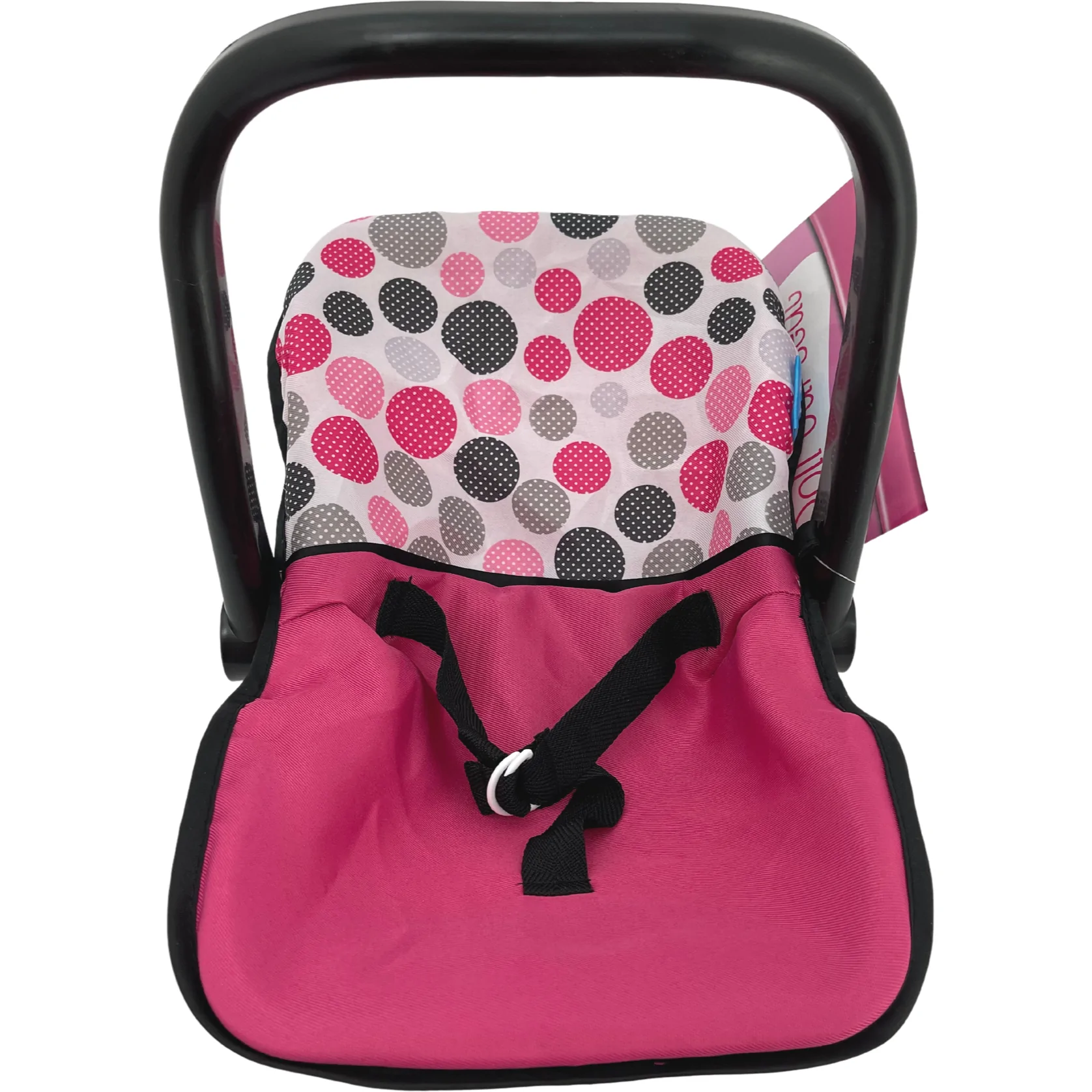 Hauck Doll Car Seat / Pretend Play / Pink, Black & Grey / Doll Accessories