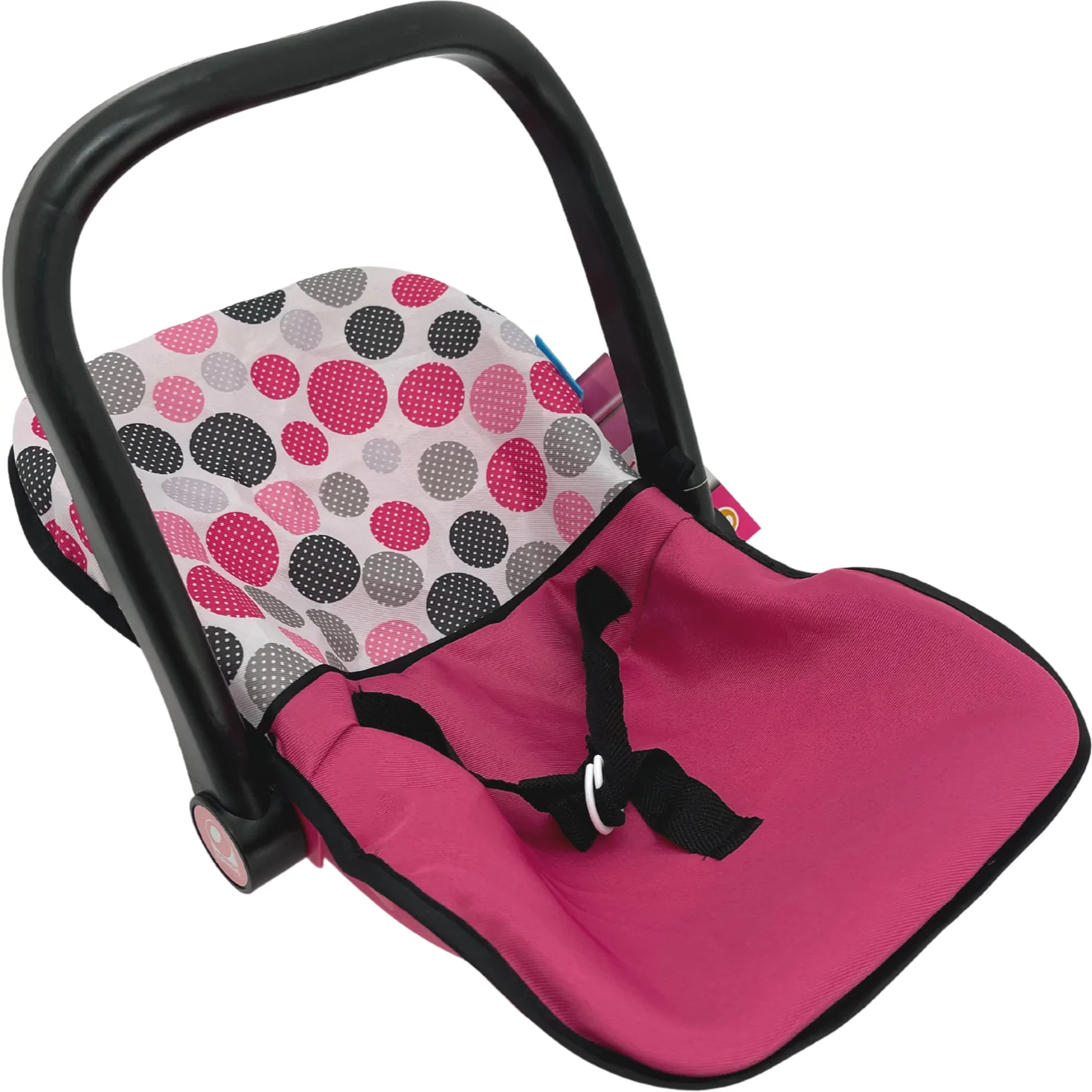 Hauck Doll Car Seat / Pretend Play / Pink, Black & Grey / Doll Accessories