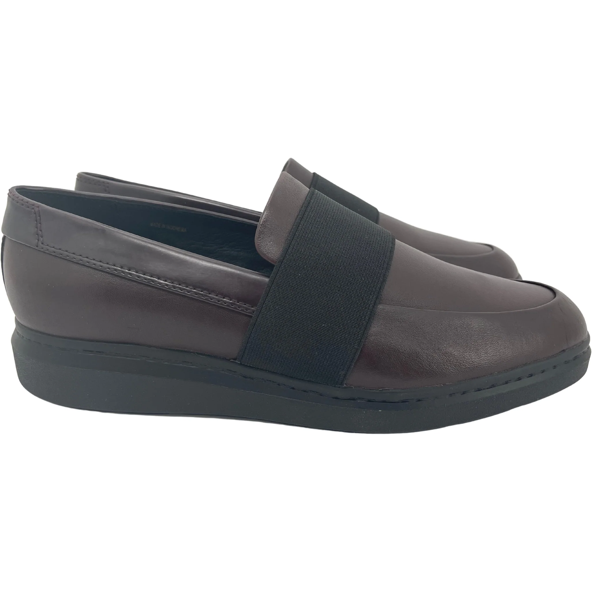 Geox Women's Loafer / D Jerrica B / Dark Burgundy & Black / Leather Shoe / Size 7.5 **No Tags**