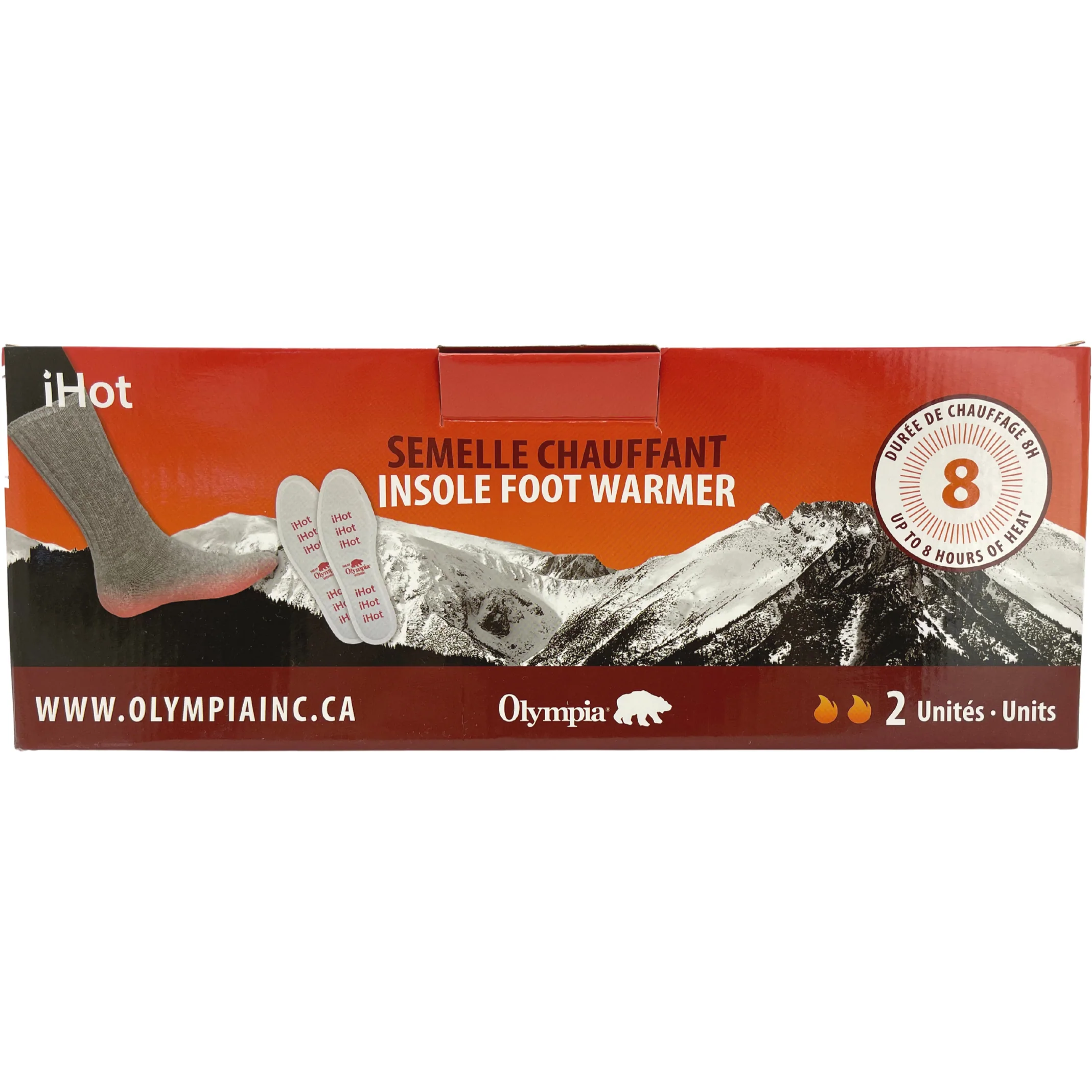 iHot Insole Foot Warmers / 16 Packs / Up to 8 Hours of Warmth / Outdoor Winter Gear