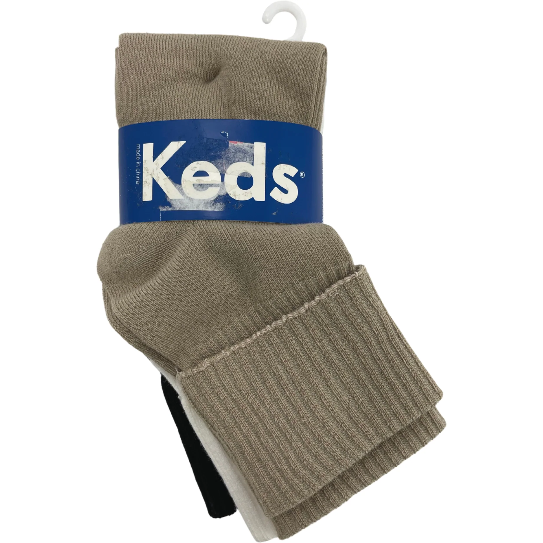 Keds Women's Socks / Cuff Socks / 3 Pairs / Neutral Colours **No Tags**