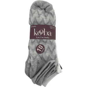 Kooba Women's Socks / Low Cut Socks / 10 Pairs / Assorted Colour Pack / Shoe Size 9-11