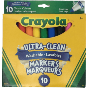 Crayola Ultra-Clean Washable Markers / 10 Pack / Ages 3+
