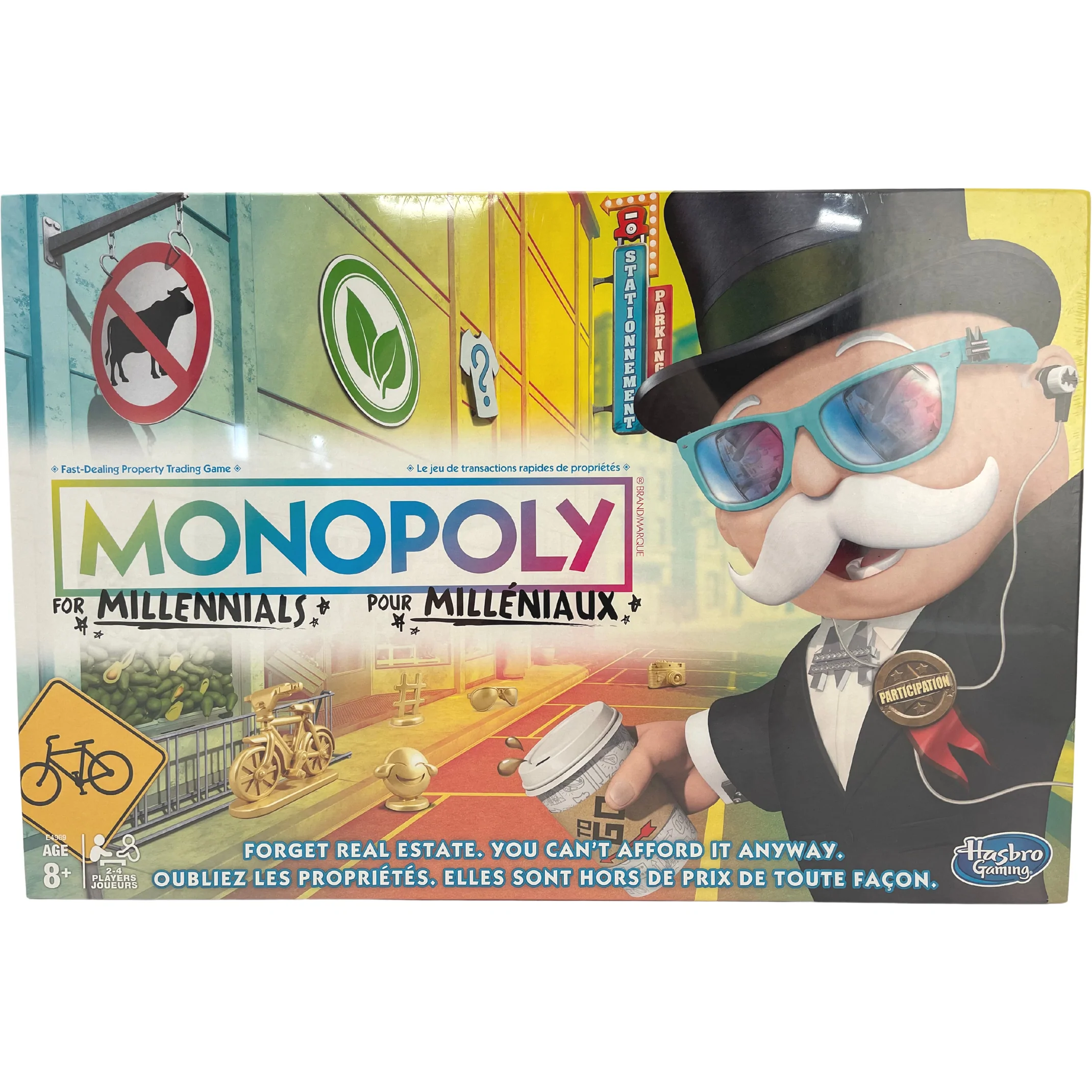 Monopoly "For Millennials" Board Game / Modern Monopoly Game / 2 to 4 Players / Complete Game