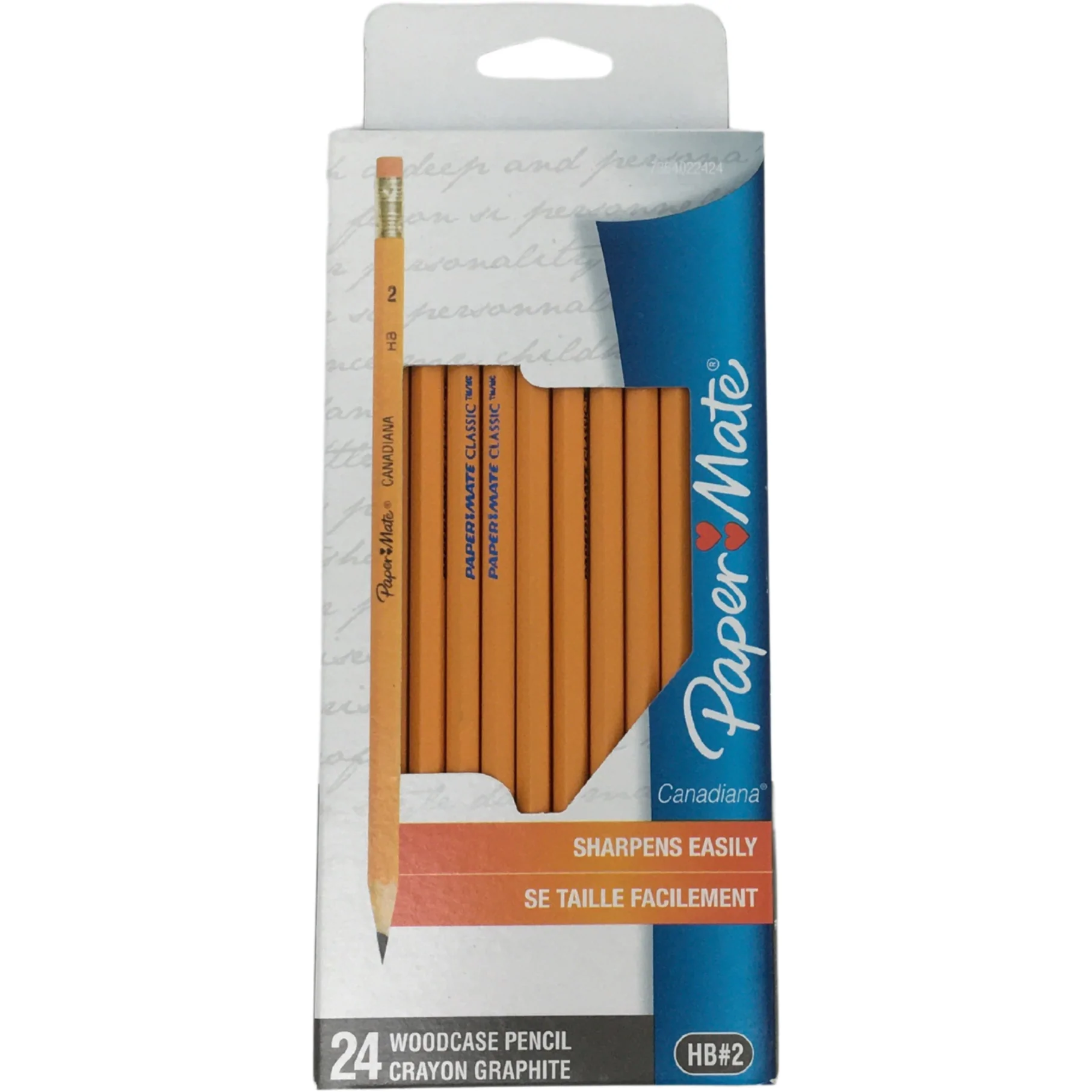 Paper Mate HB #2 Woodcase Pencil / 24 Pack / Yellow
